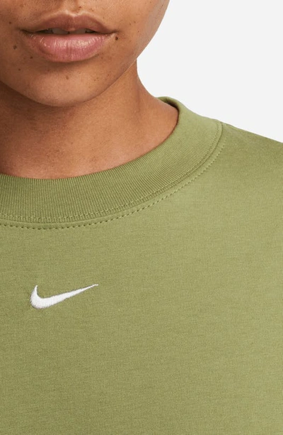 Nike Sportswear Essential T-shirt Dress In Alligator/ White