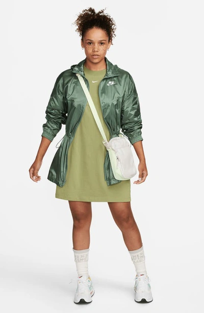 Nike Sportswear Essential T-shirt Dress In Alligator/ White