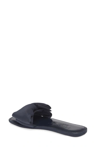 Kate Spade Bikini Bow Slide Sandals In Blazer Blue
