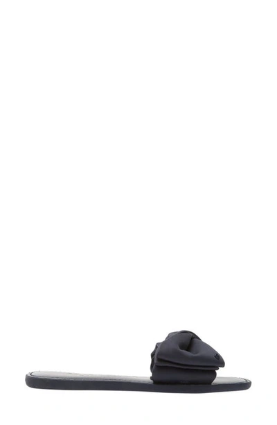 Kate Spade Bikini Bow Slide Sandals In Blazer Blue