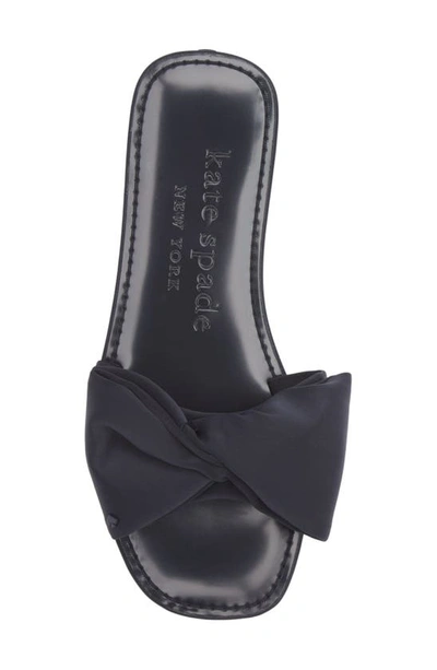 Kate Spade Bikini Bow Slide Sandals In Blazer Blue