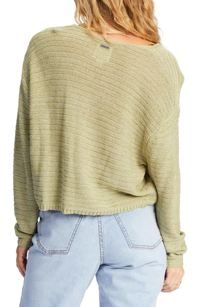 Shop Billabong Every Day Cotton Blend Sweater In Avocado
