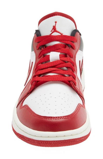 Shop Jordan Air  1 Low Sneaker In White/ Gym Red/ Black/ Sail