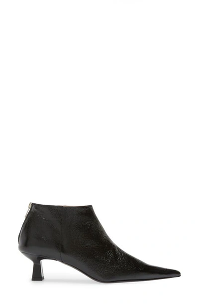Ganni Pointed Toe Bootie In Black