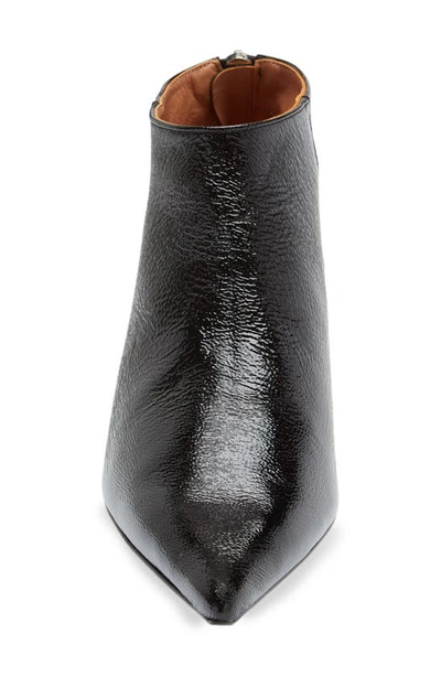 Ganni Pointed Toe Bootie In Black