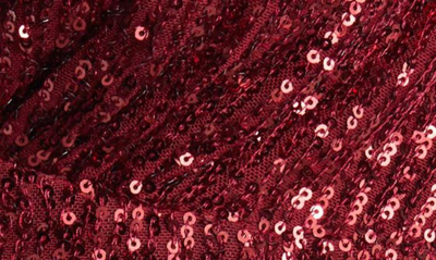 Lulus Flawless Sparkle Wine Red Sequin V-neck Tank Top In Wine Red