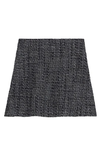 Shop Theory Noelle High Waist Tweed Miniskirt In Black Multi - A0p
