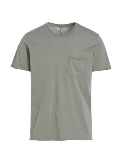 Shop Rag & Bone Men's Miles T-shirt In Blue Grey