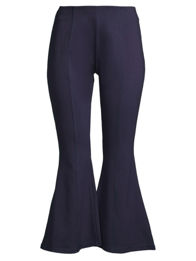 Shop Undra Celeste Women's Unapologetic Presence Bell Bottom Pants In Galaxy Blue