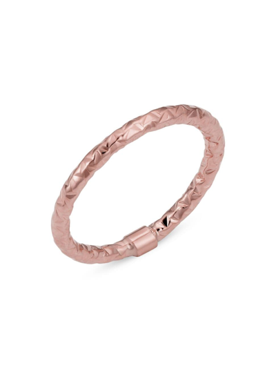 Shop Oradina Women's 14k Rose Solid Gold Sweet Ring In Rose Gold