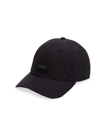 Shop Rag & Bone Men's Addison Logo Baseball Cap In Black
