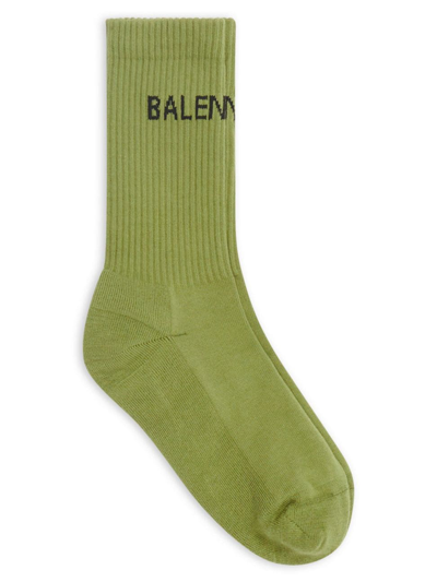 Shop Balenciaga Women's  Tennis Socks In Light Khaki Black