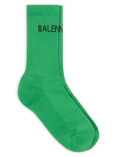 Shop Balenciaga Women's  Socks In Green Black