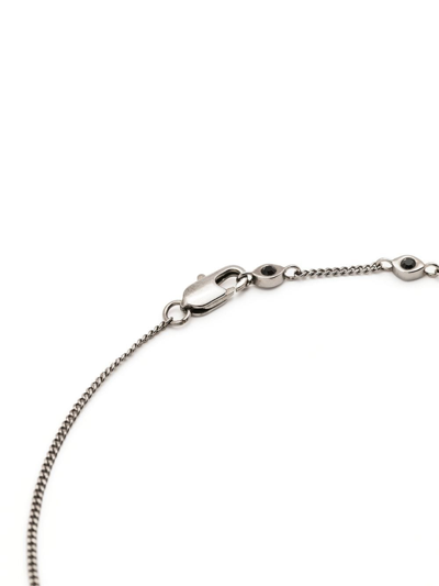 Shop Zadig & Voltaire Wings-logo Charm Bracelet In Silver