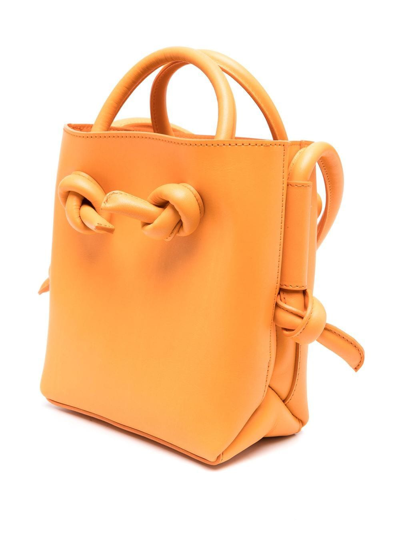 Shop Marsèll Nodino Knot-detail Tote Bag In Orange