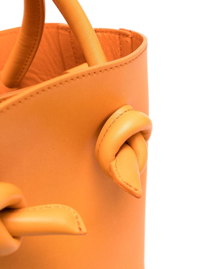 Shop Marsèll Nodino Knot-detail Tote Bag In Orange