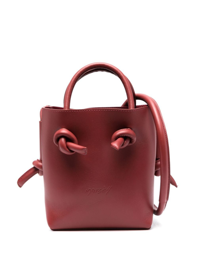 Shop Marsèll Nodino Knot-detail Tote Bag In Red