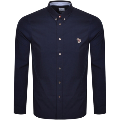 Paul Smith Ps By  Long Sleeved Tailored Shirt Navy In Navy