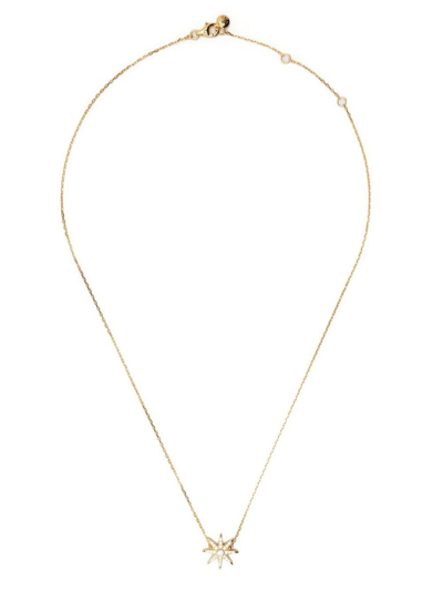Shop Carat London Atrias Star Necklace In Gold