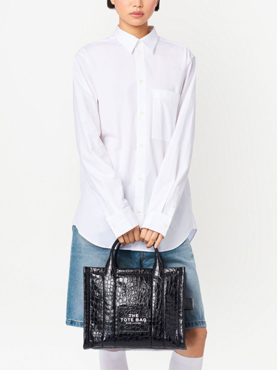 Shop Marc Jacobs The Medium Tote Bag In Black