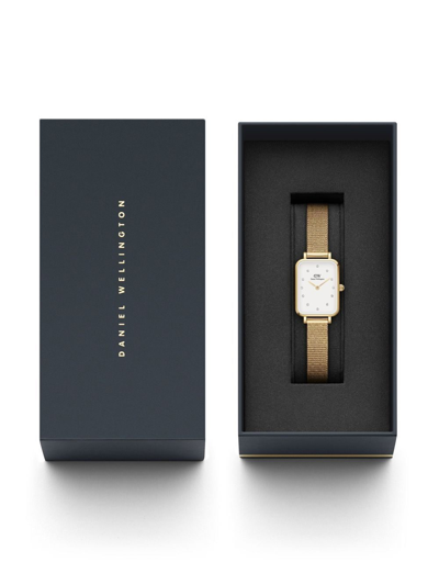 Daniel Wellington Quadro Lumine Pressed Evergold 26mm In White
