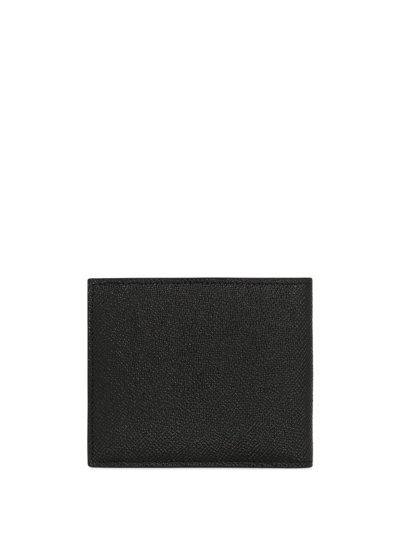 Dolce & Gabbana Logo-tag Leather Bifold Wallet In Black