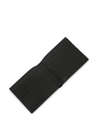 Dolce & Gabbana Logo-tag Leather Bifold Wallet In Black