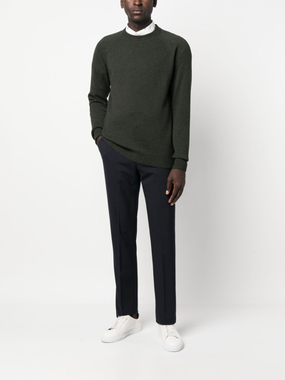 Shop Ps By Paul Smith Crew-neck Wool Jumper In Green