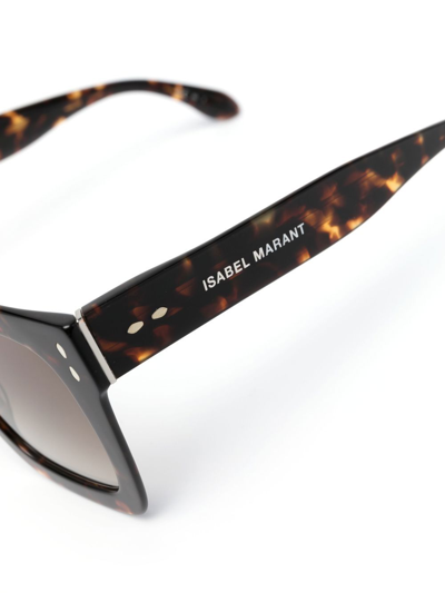 Isabel Marant Eyewear Tortoiseshell Square Frame Oversized Sunglasses In Brown