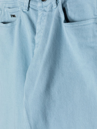 Shop Emporio Armani Straight-leg Jeans In Blue