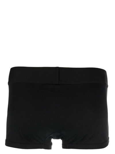 Palm Angels Stretch-cotton Boxer Trunks In Grey