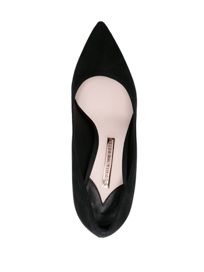 Sophia Webster Jasmine 110mm Suede Pumps In Black