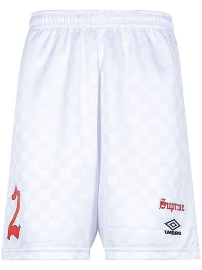 Shop Supreme X Umbro Soccer Shorts In White