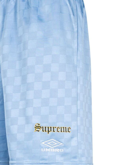 Shop Supreme X Umbro Soccer Shorts In Blue