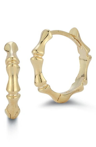 Shop Ember Fine Jewelry 14k Gold Bamboo Shaped Hoop Earrings