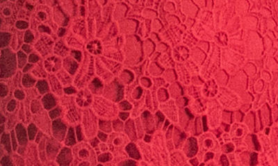 Shop Nina Leonard Crochet Lace Sheath Dress In Nina Red