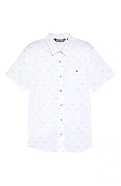 Travismathew Visby Short Sleeve Button-up Shirt In White