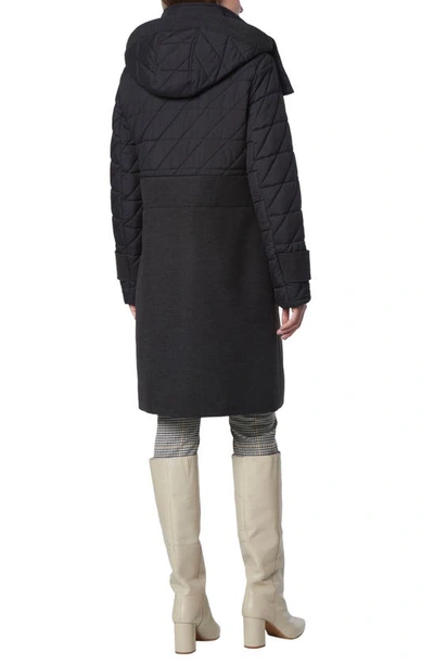 Andrew Marc Synclaire Quilted Coat In Black