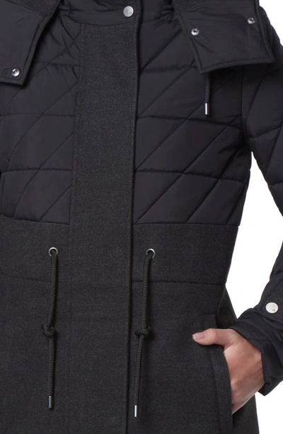 Andrew Marc Synclaire Quilted Coat In Black
