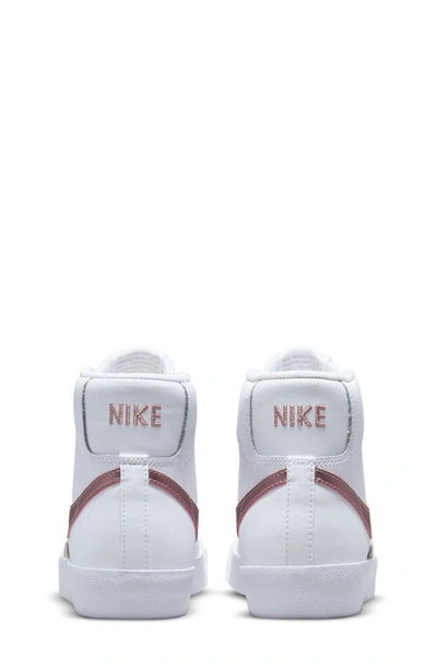 Shop Nike Kids' Blazer Mid '77 Vintage Sneaker In White/ Pink Glaze