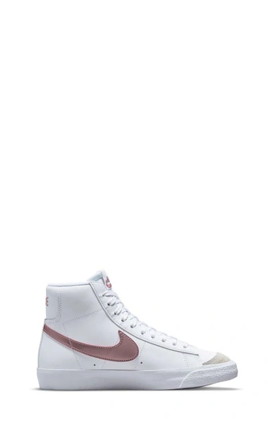 Shop Nike Kids' Blazer Mid '77 Vintage Sneaker In White/ Pink Glaze