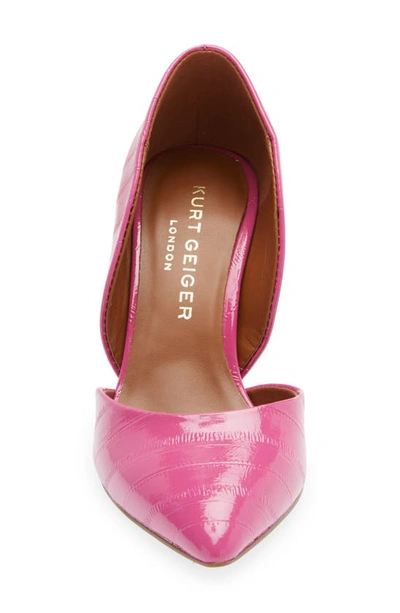 Shop Kurt Geiger Bond 90 D'orsay Pump In Bright Pink