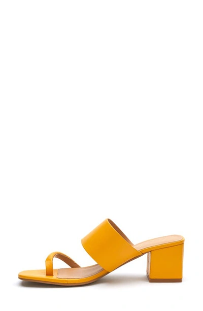 Shop Matisse Fade Block Heel Sandal In Saffron