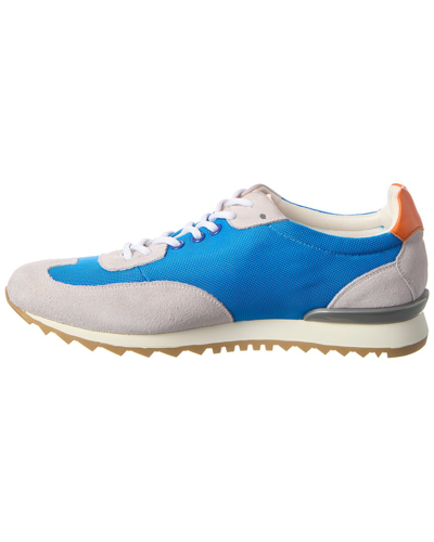Shop French Connection Rusty Suede & Mesh Sneaker In Blue