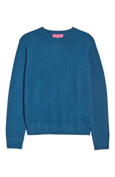 Shop The Elder Statesman Gender Inclusive Simple Cashmere Sweater In Peacock