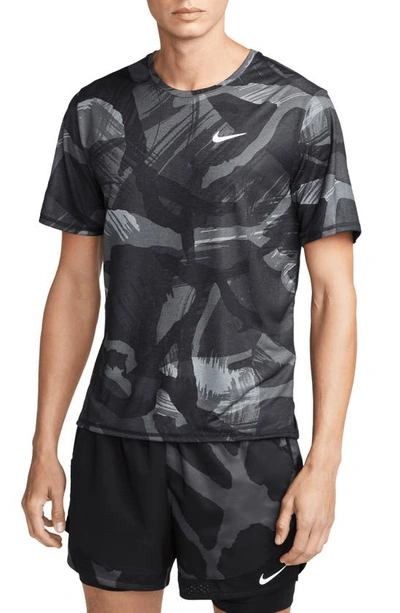 Nike Legend Camouflage-print Dri-fit T-shirt In Gray | ModeSens