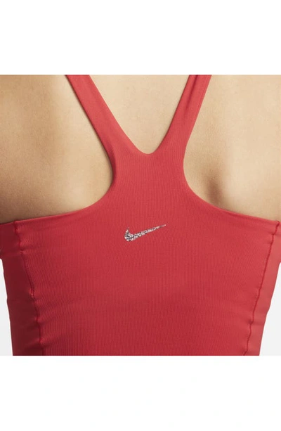 Shop Nike Yoga Dri-fit Luxe Crop Tank In University Red
