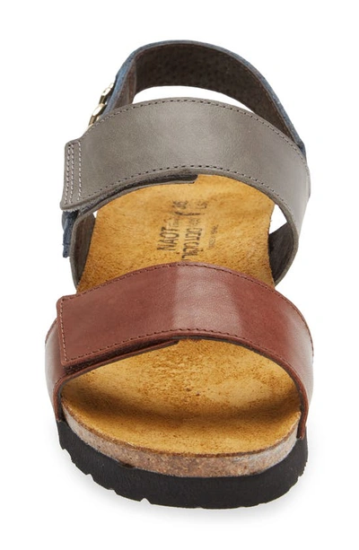 Shop Naot Eliana Slingback Sandal In Chestnut/ Foggy Grey/ Soft Ink