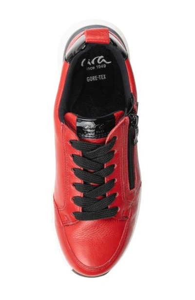 Ara Victoria Gore-tex® Waterproof Sneaker In Red