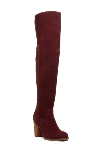 Shop Kelsi Dagger Brooklyn Logan Over The Knee Boot In Garnet